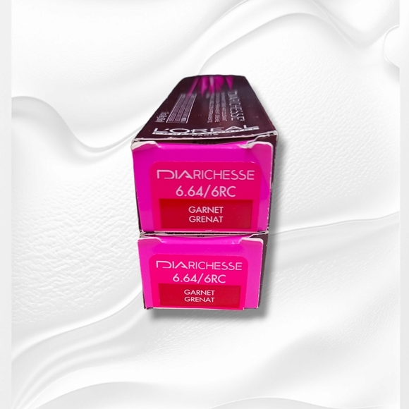 L'Oreal Professionnel DIARichesse 2 Tubes Ammonia-Free 6.64/6RC Garnet - Picture 1 of 16